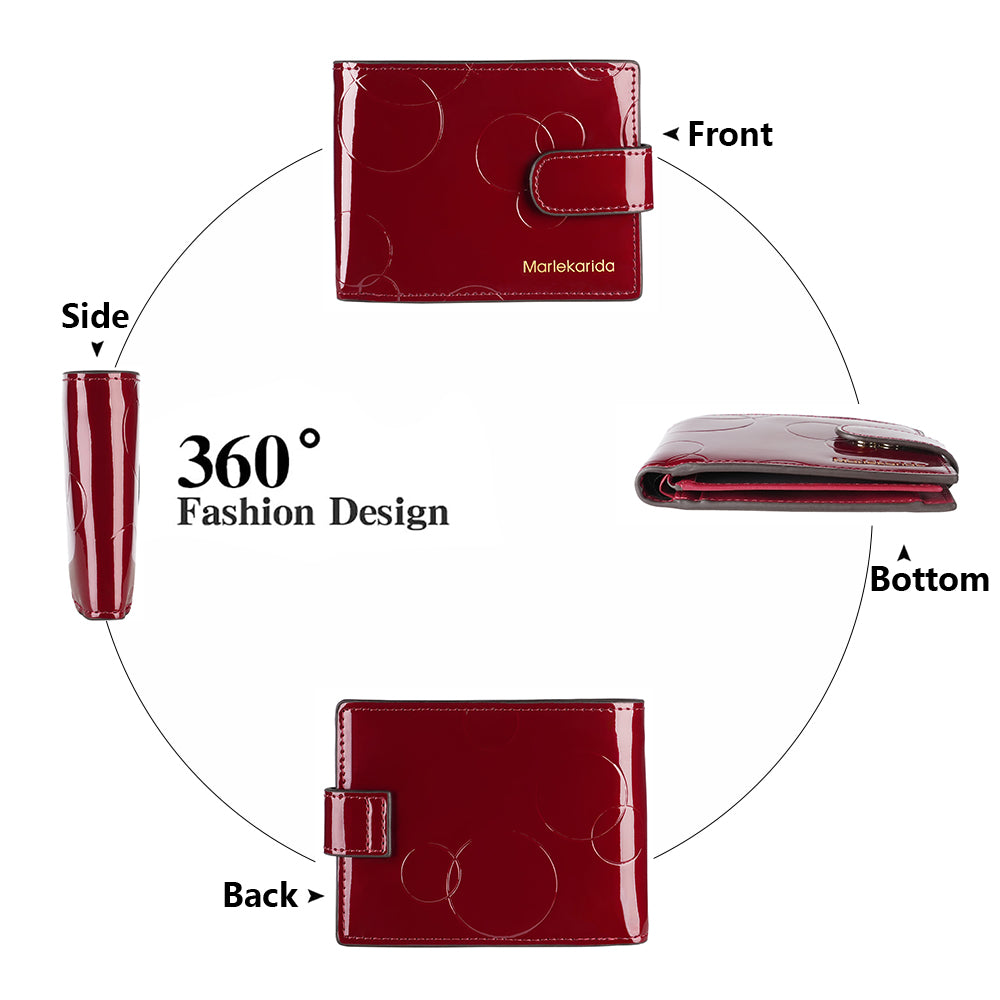 Dual-Snap RFID Compact Wallet
