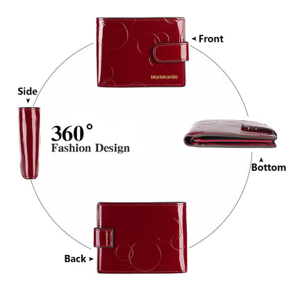 Dual-Snap RFID Compact Wallet