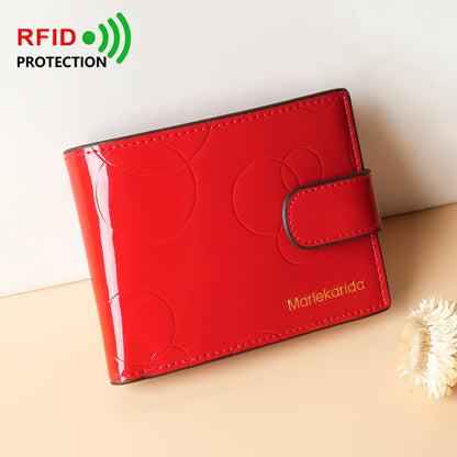 Dual-Snap RFID Compact Wallet