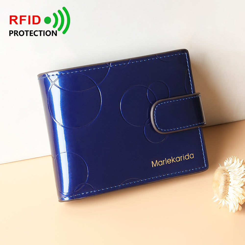 Dual-Snap RFID Compact Wallet