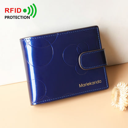 Dual-Snap RFID Compact Wallet