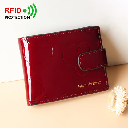 Dual-Snap RFID Compact Wallet