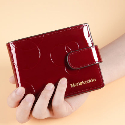 Dual-Snap RFID Compact Wallet