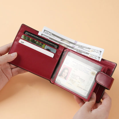 Dual-Snap RFID Compact Wallet