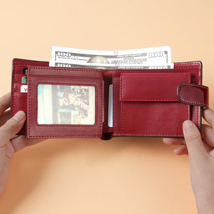 Dual-Snap RFID Compact Wallet