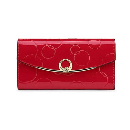 Elegant Long Leather Wallet for Women - DOROCHEY